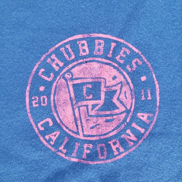 Chubbies Mens SIZE M Blue Pink T-Shirt California Short Sleeve Unisex - Picture 2 of 8